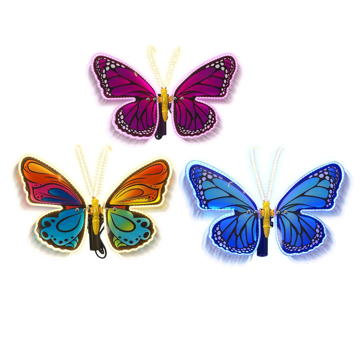 16"L Electric Lighted & Animated Butterfly with Wall Mounting