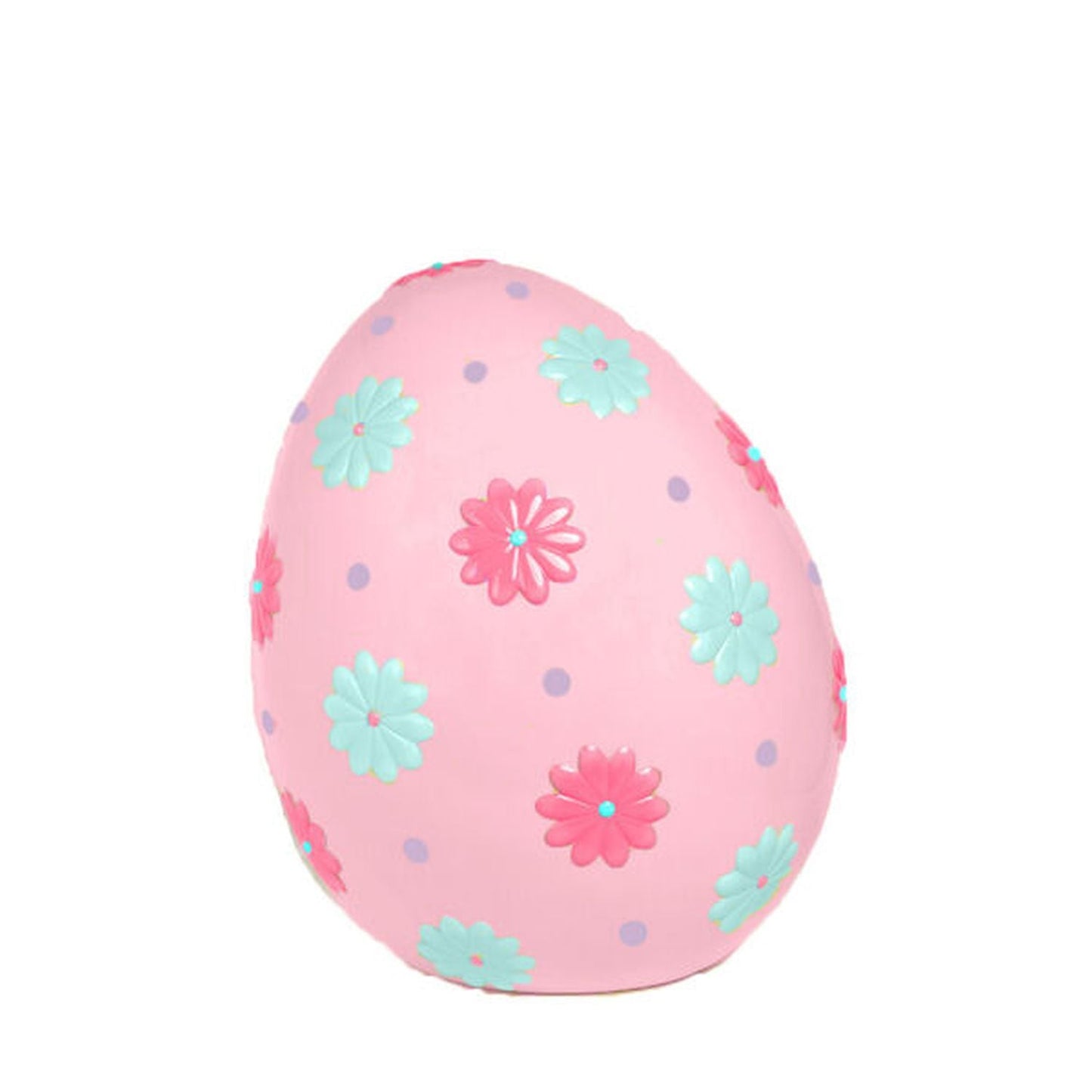 Cotton Candy Land 23" Medium Pink Flower Easter Egg