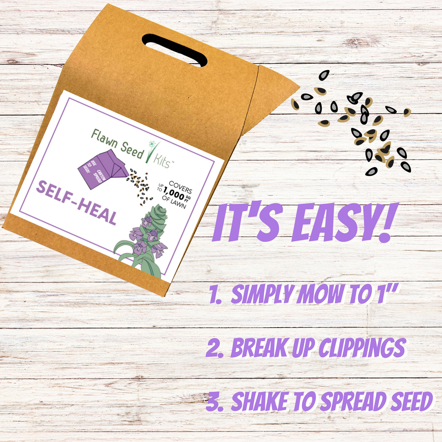 Self-Heal "Heal-All" Eco-Friendly Seeding Kit