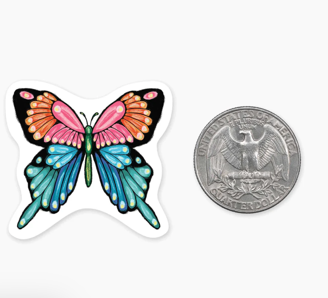 Butterfly 1.5" Mini Sticker (FEW IN STOCK)