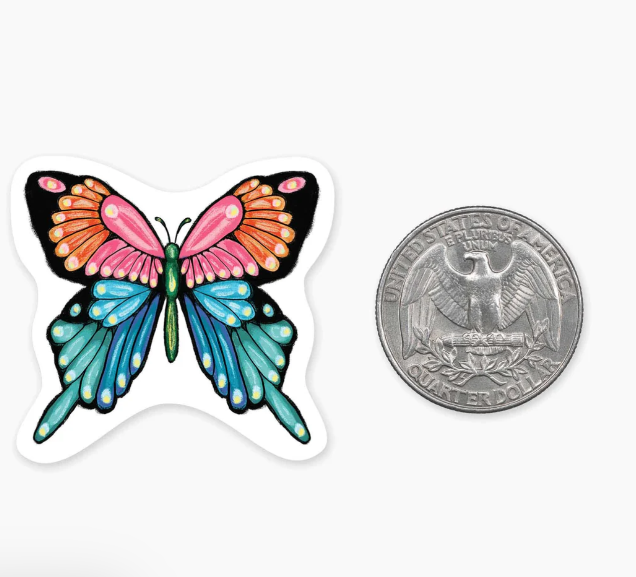Butterfly 1.5" Mini Sticker