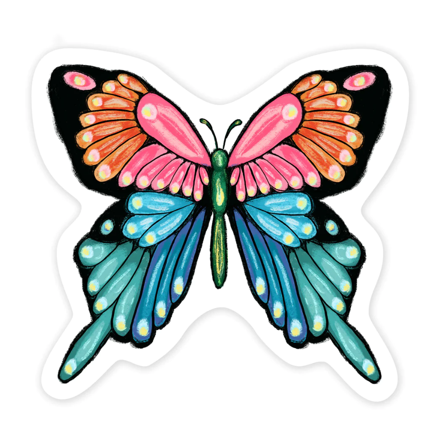 Butterfly 1.5" Mini Sticker (FEW IN STOCK)