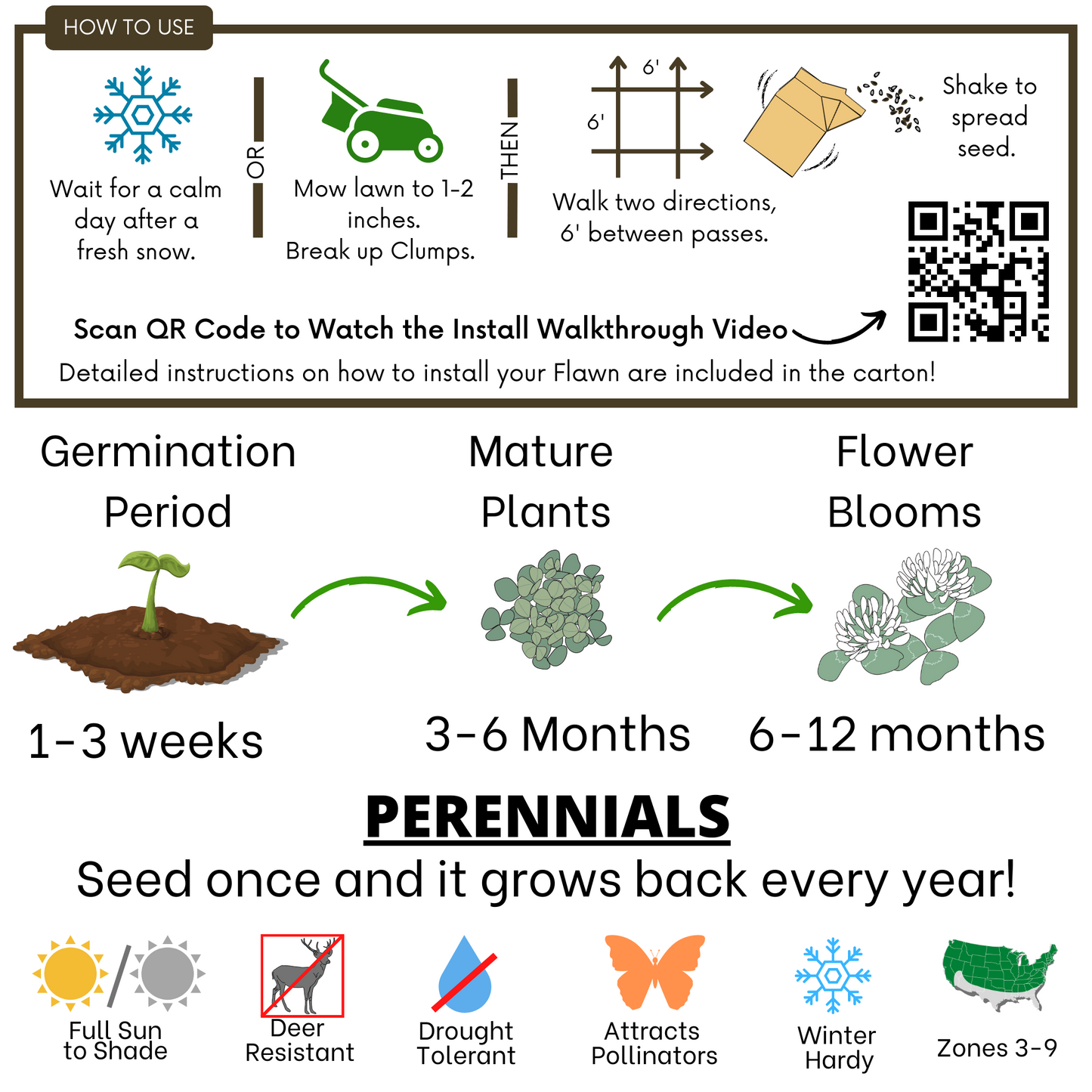 Dutch White Clover Eco-Friendly Seeding Kit (LIMITED TIME)
