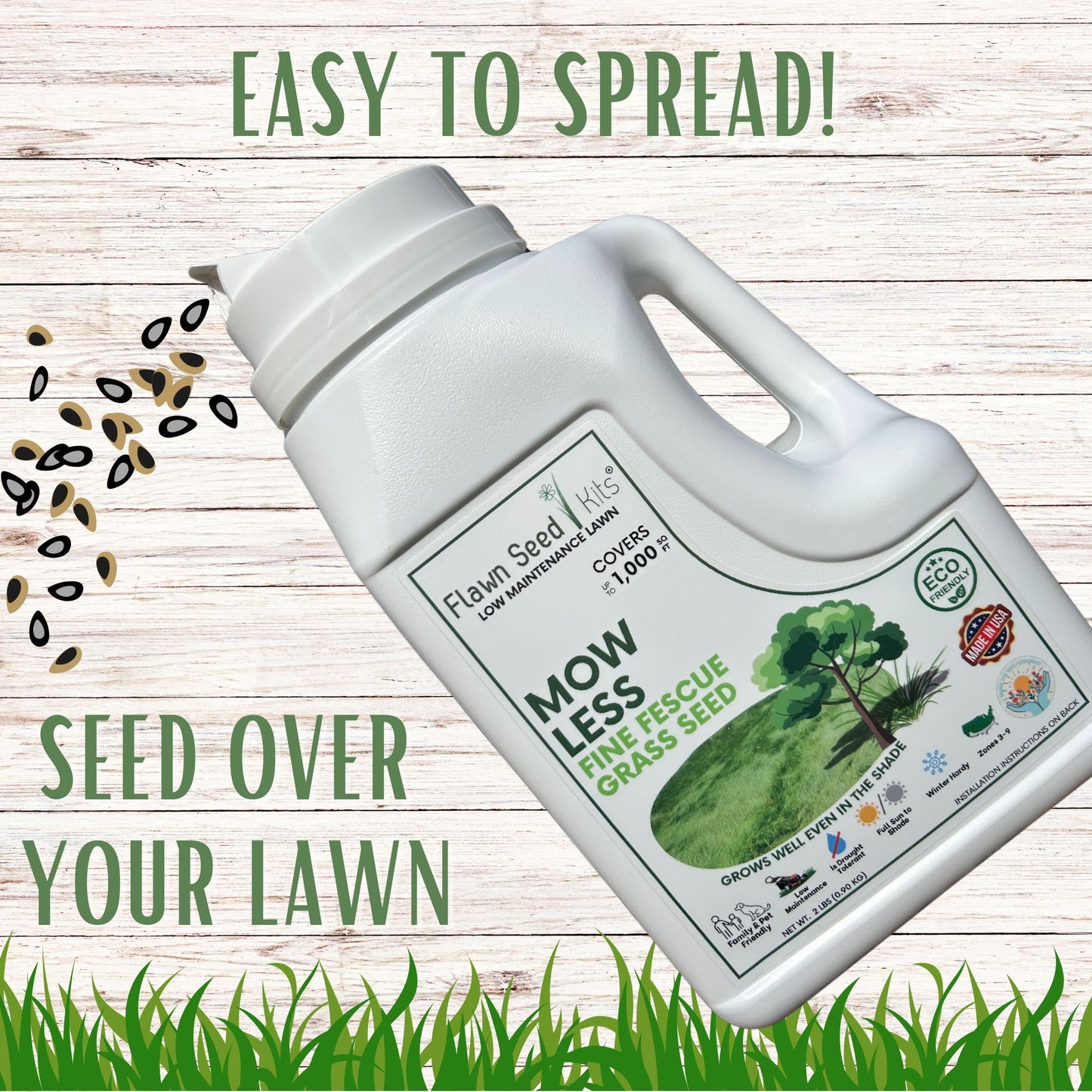 Mow Less Grass Seed