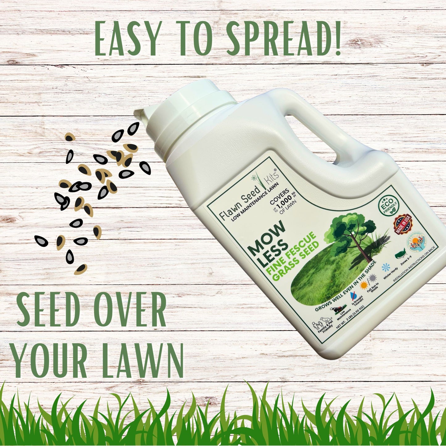 Mow Less Grass Seed