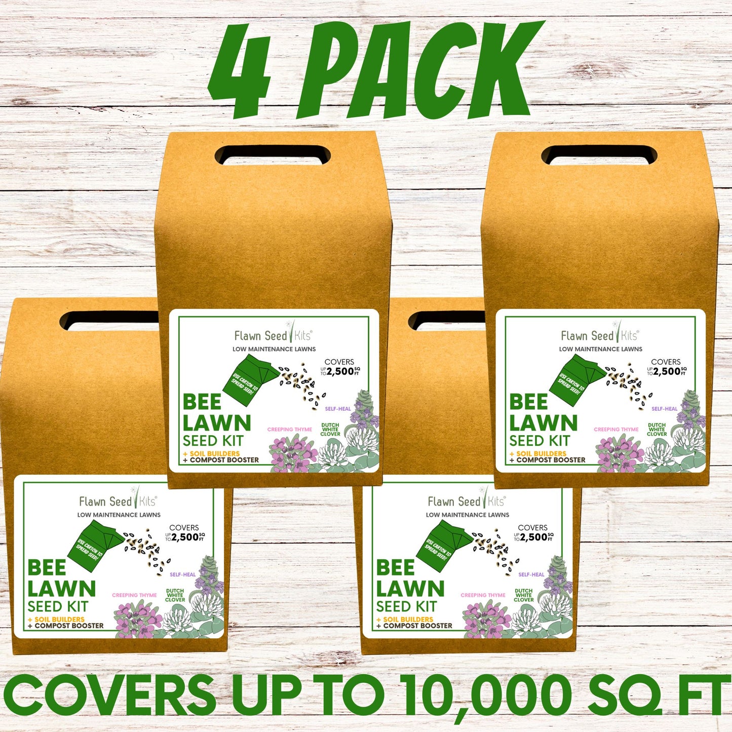 Easy Grow Dutch Clover Bee Lawn Eco-Friendly Kit