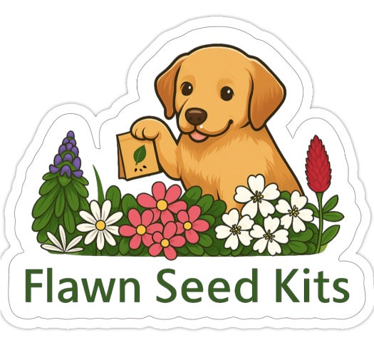 Flawn Seed Kits Dog 2.5" Sticker