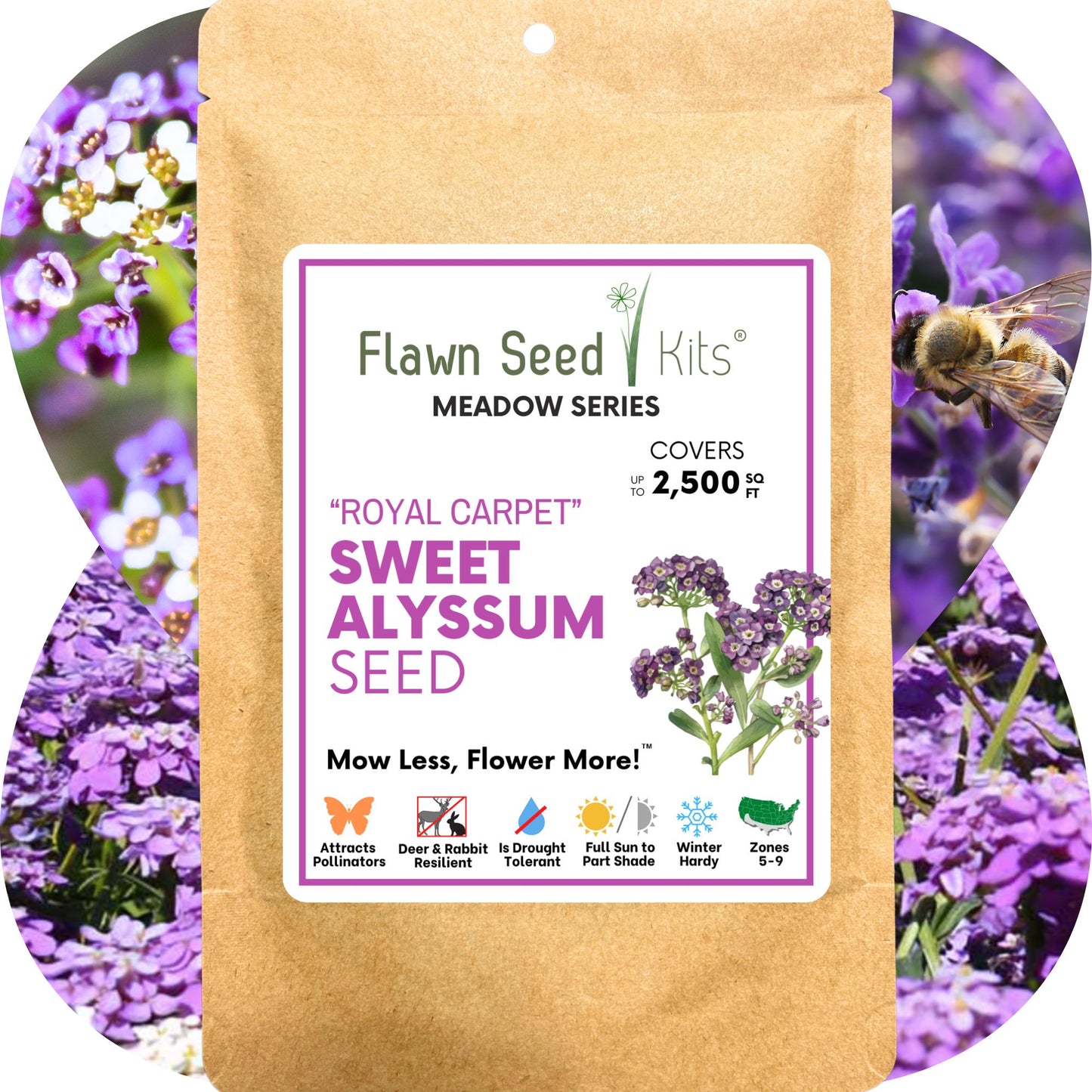 Sweet Alyssum Royal Carpet Seed Pouch