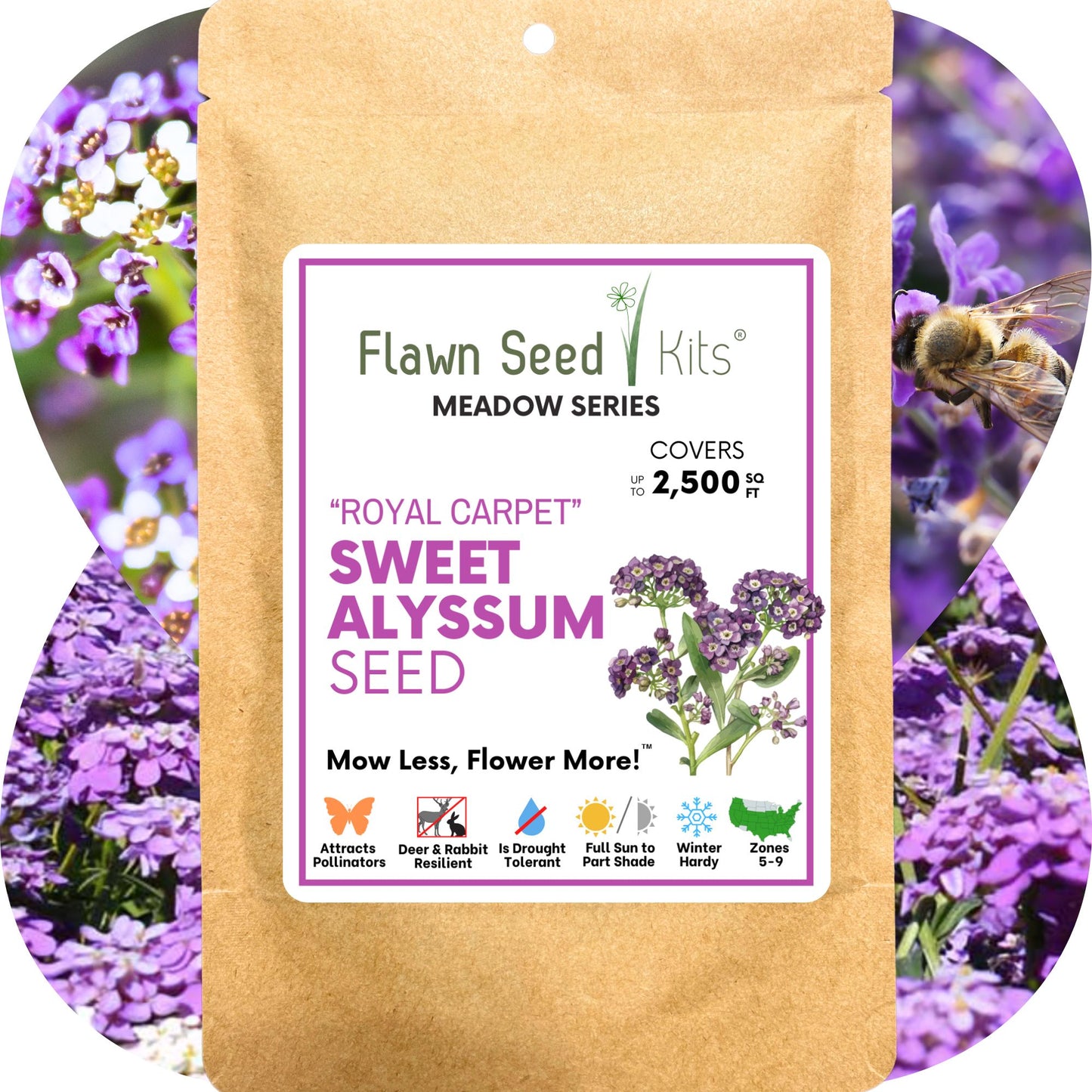 Sweet Alyssum Royal Carpet Seed Pouch