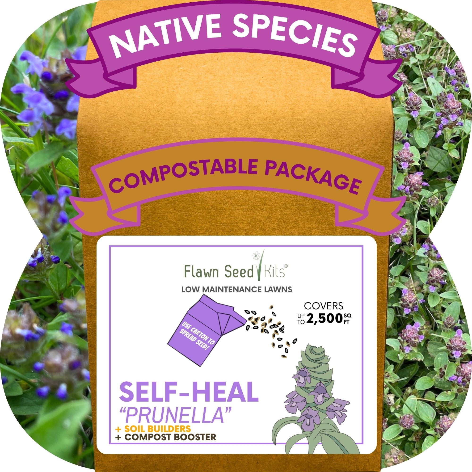 Self-Heal Heal-All Eco-Friendly Seeding Kit 2500 sq ft