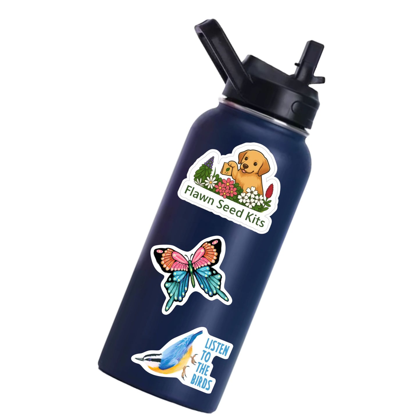 Flawn Seed Kits Dog 2.5" Sticker