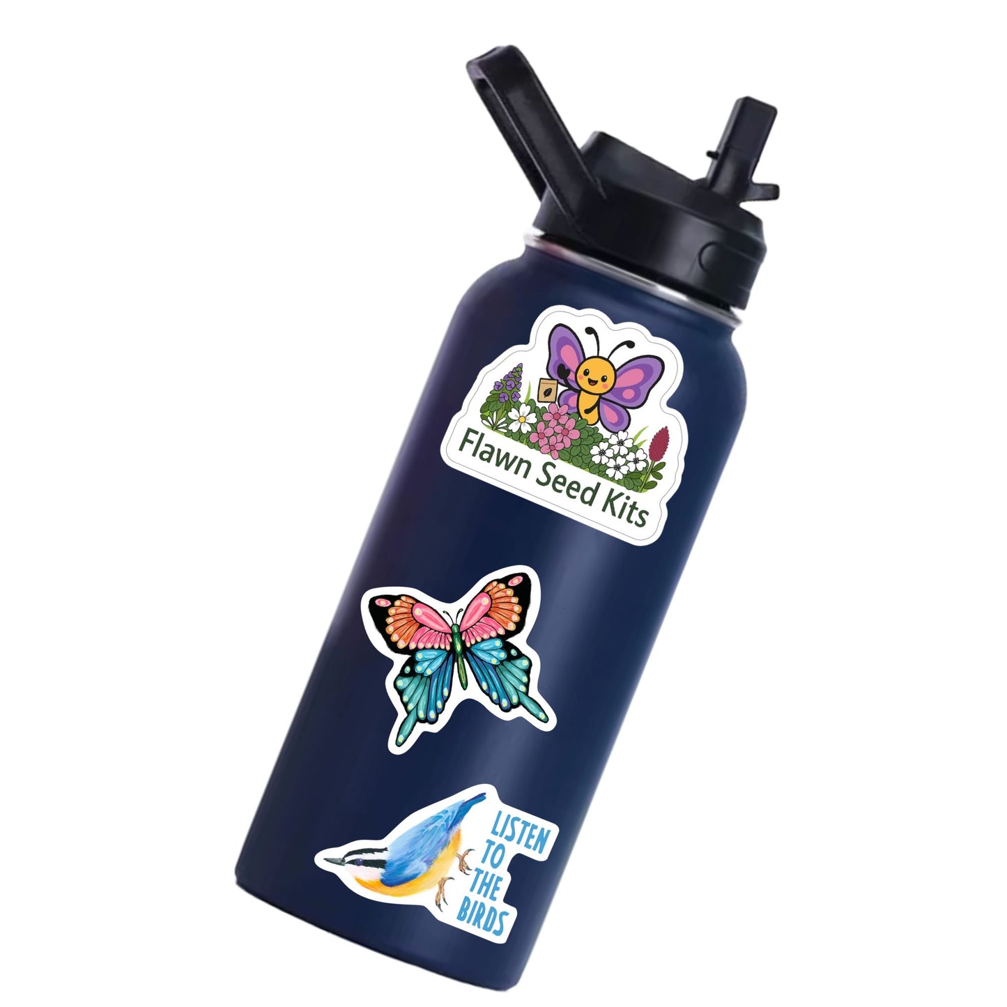 Flawn Seed Kits Butterfly 2.5" Sticker
