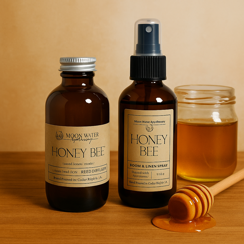 Honey Bee - ROOM & LINEN SPRAY, Sweet Golden Honey, by Moon Water Apothecary
