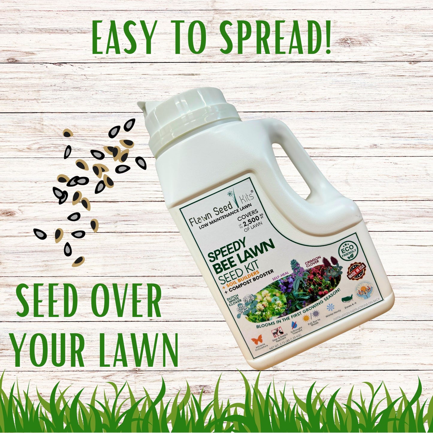 Speedy Bee Lawn Seed Kit