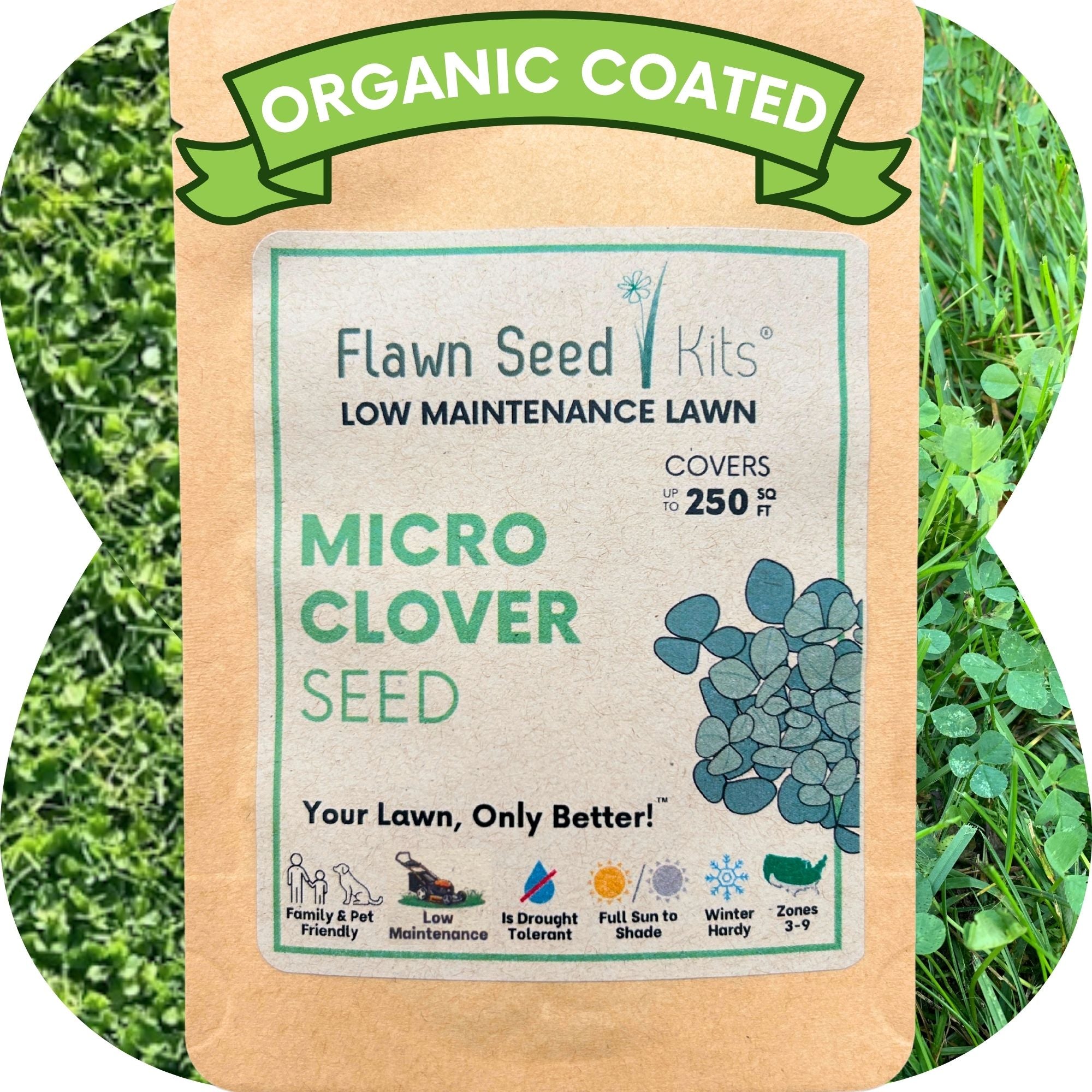 Micro White Clover Seeds - 0.5 LB Bag For Lawn Enrichment, Ground Cover Or Lawn Alternative