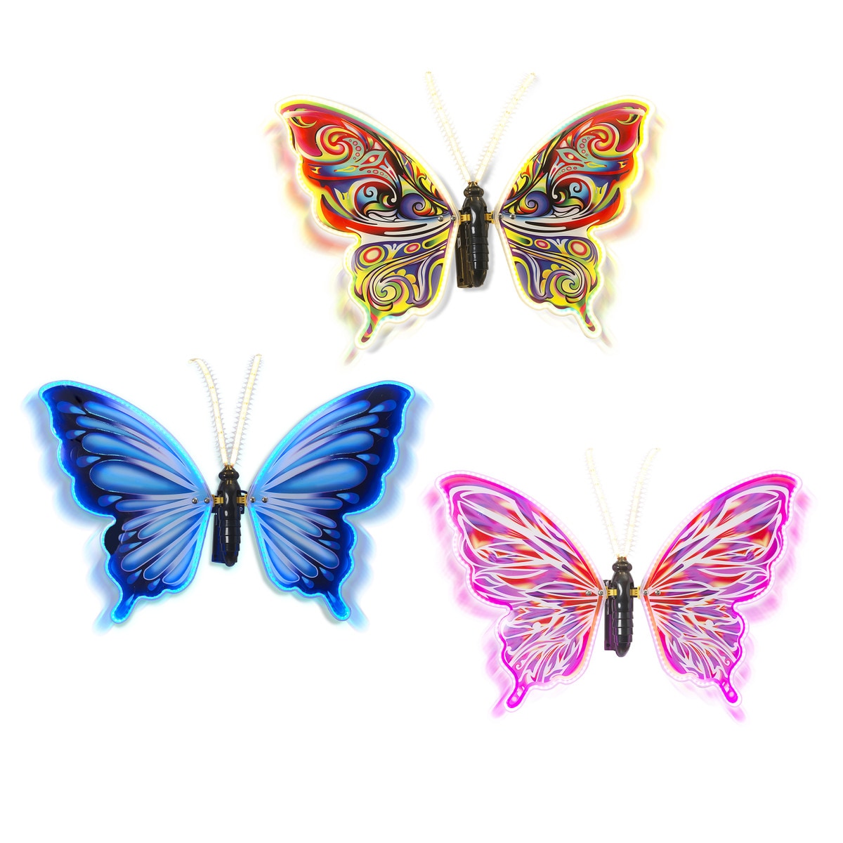 24"L Electric Lighted & Animated Butterfly with Wall Mounting