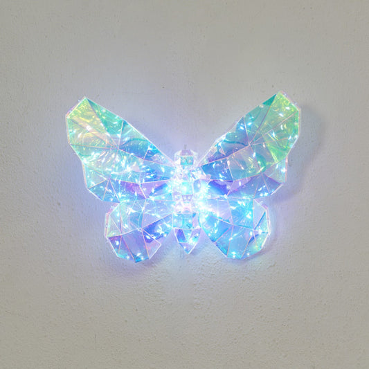 13.25" Iridescent LED BUTTERFLY