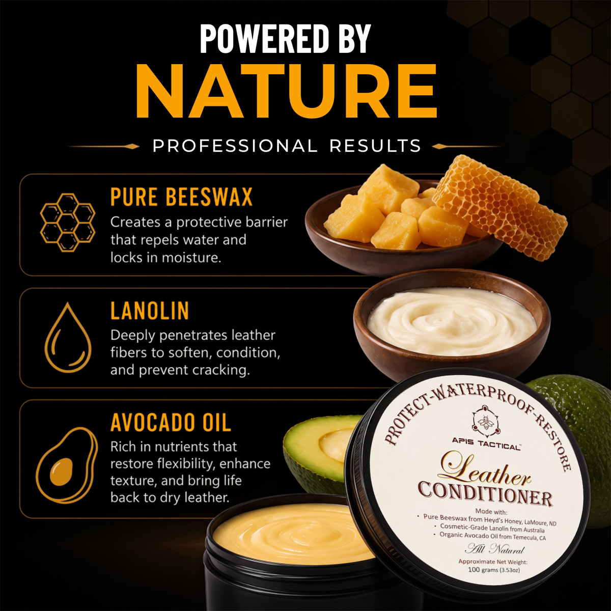 Apis Tactical Leather Conditioner