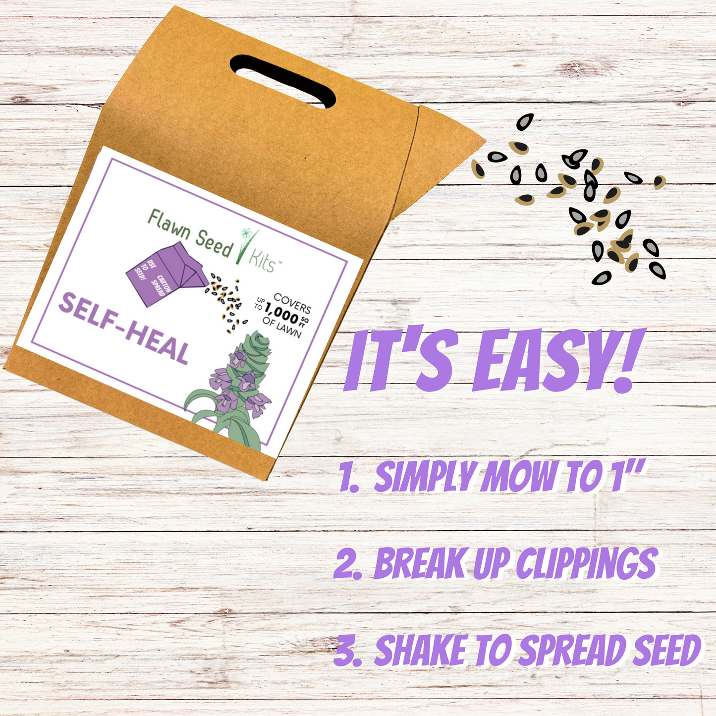 Self-Heal "Heal-All" Eco-Friendly Seeding Kit (Limited Time)