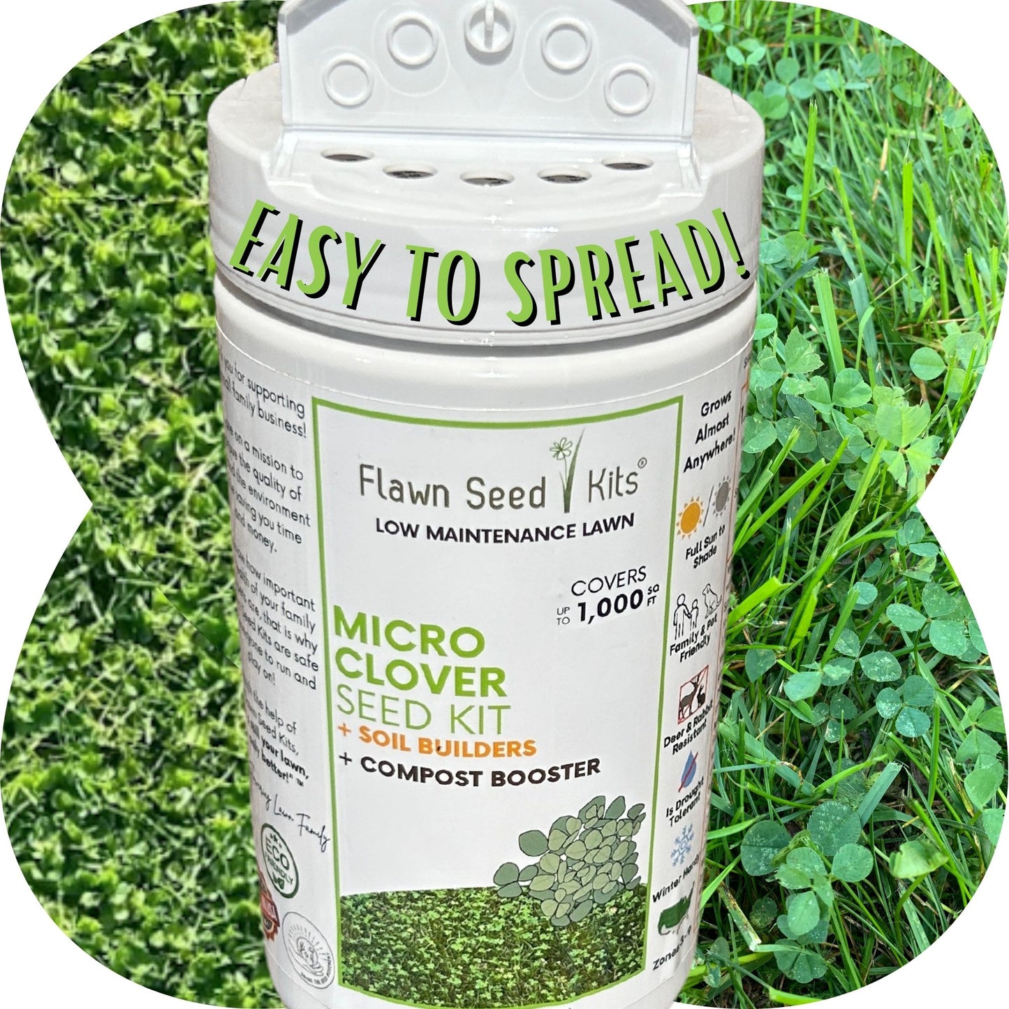 Micro Clover Easy Spread Shaker