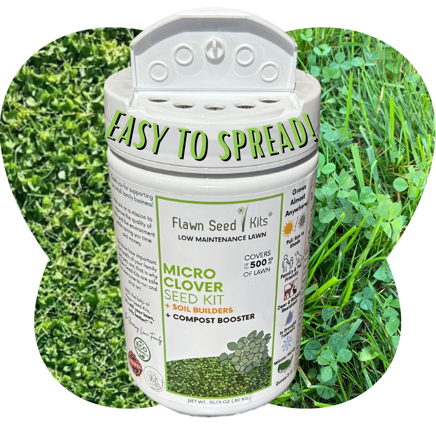 Case of Micro Clover Easy Spread Shakers