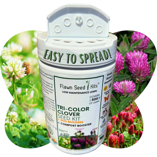 Case of Tri-Color Clover Seed Easy Spread Shakers