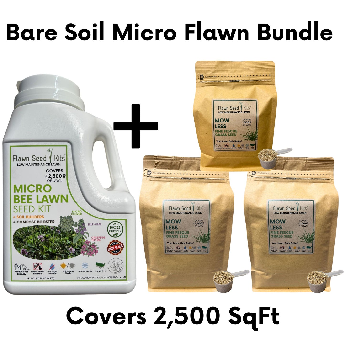 Bare Soil Micro Flawn Seeding Bundle