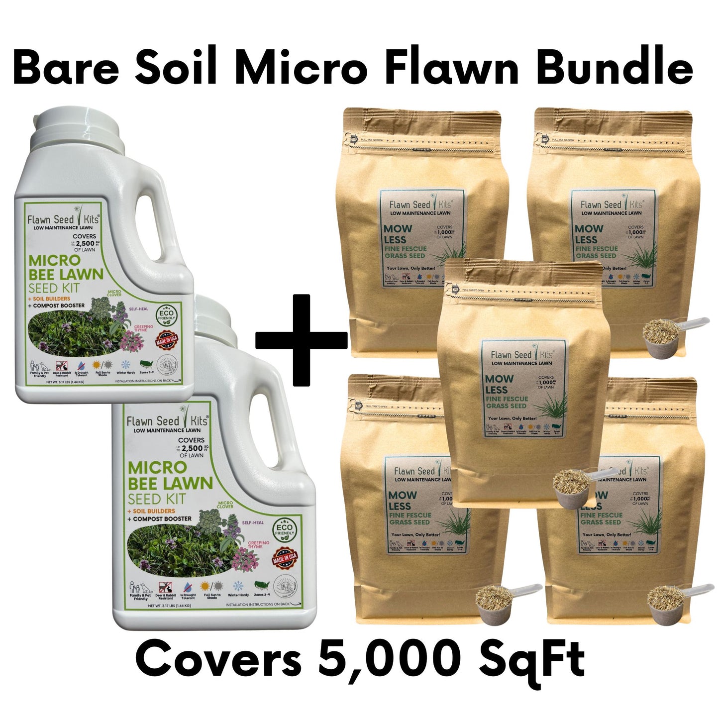 Bare Soil Micro Flawn Seeding Bundle