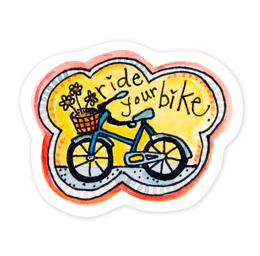Ride Your Bike 3" Sticker