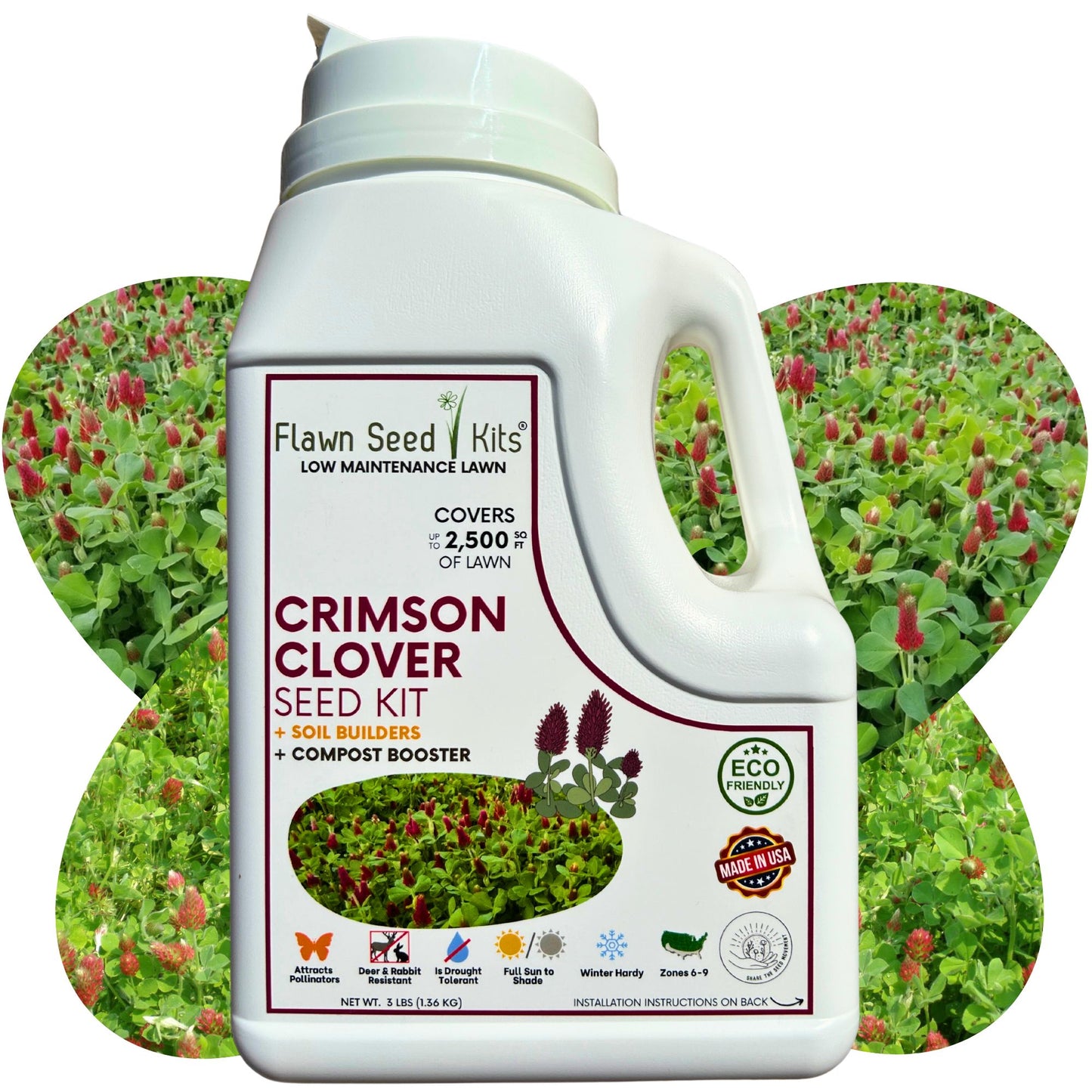 Crimson Clover Easy Spread Shaker