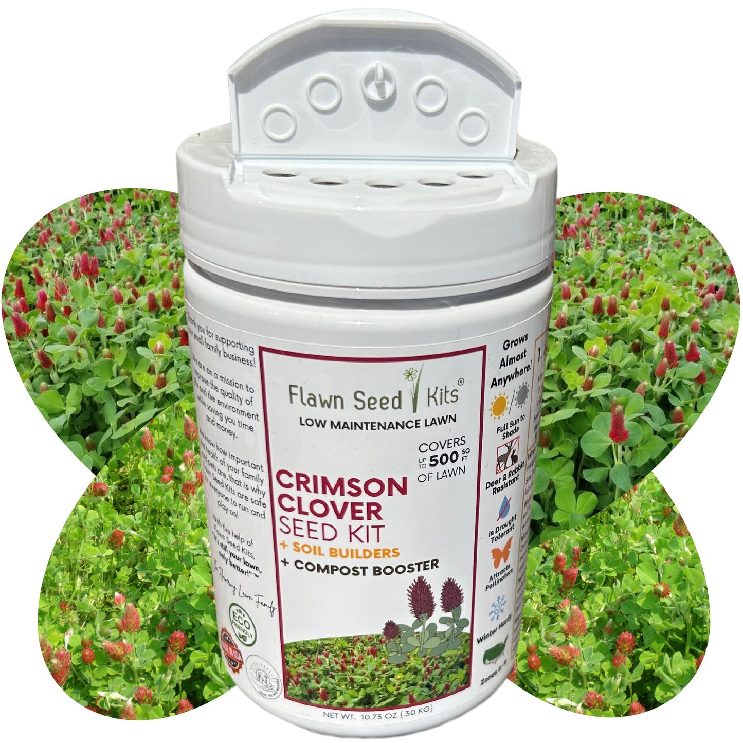 Crimson Clover Easy Spread Shaker