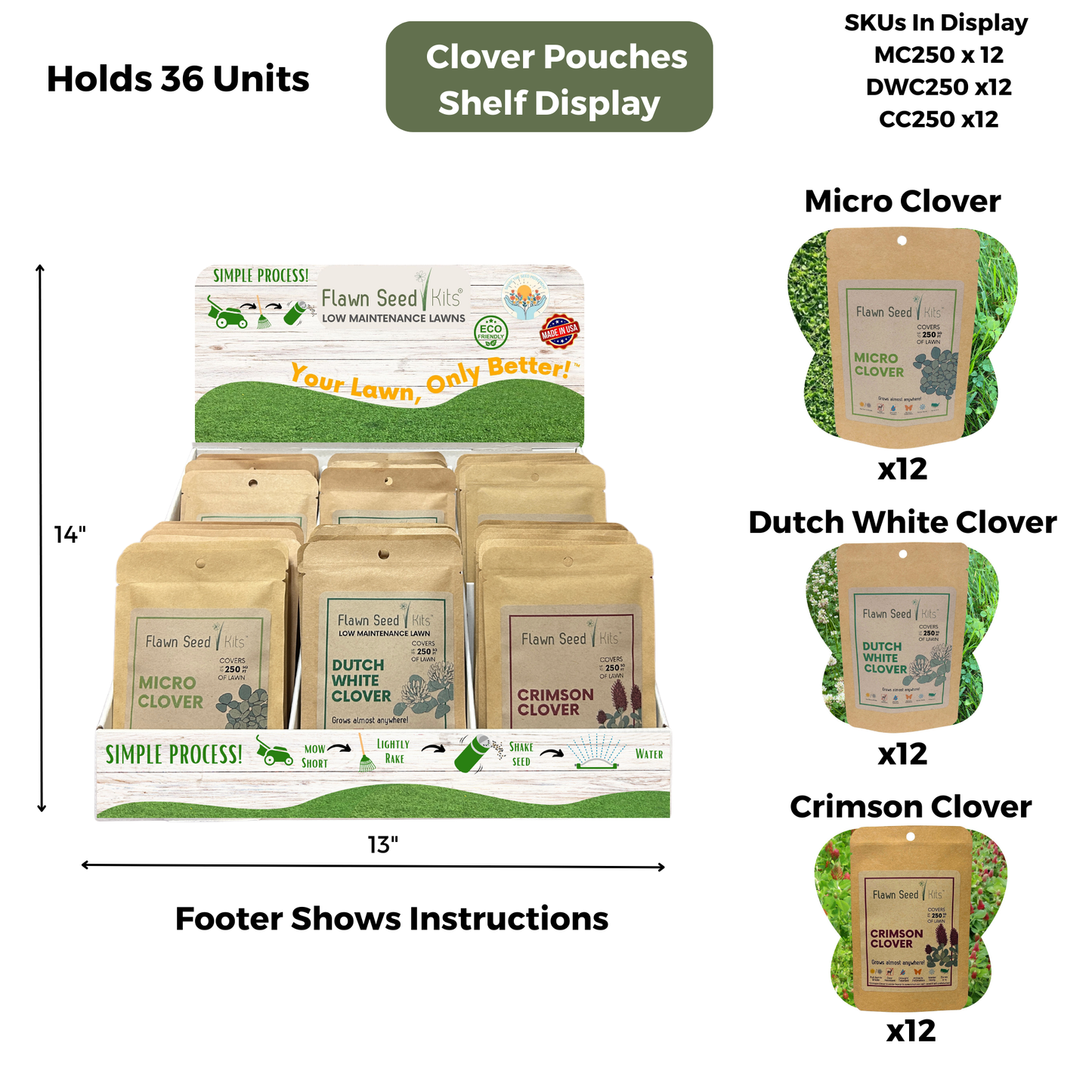 Clover Pouches Shelf