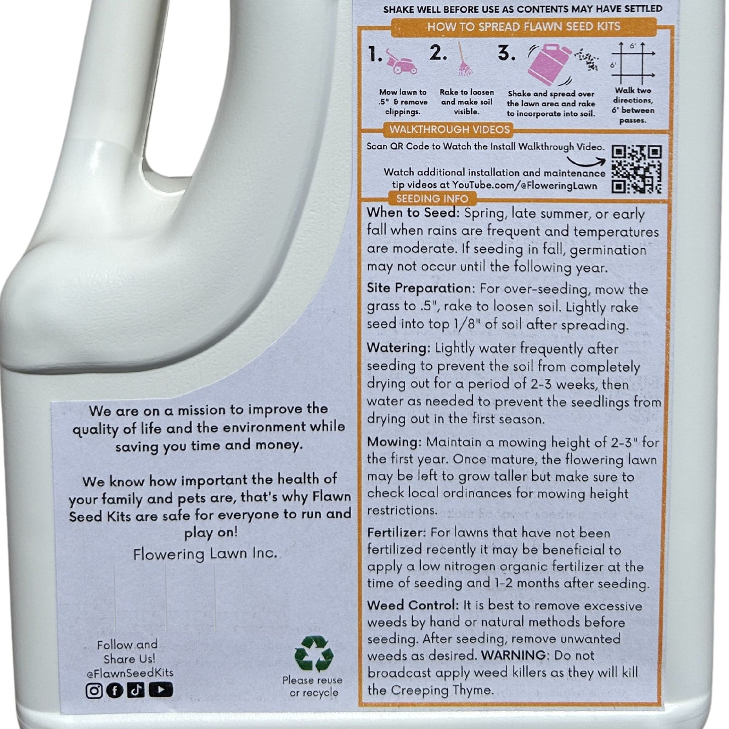 Creeping Thyme Easy Spread Shaker