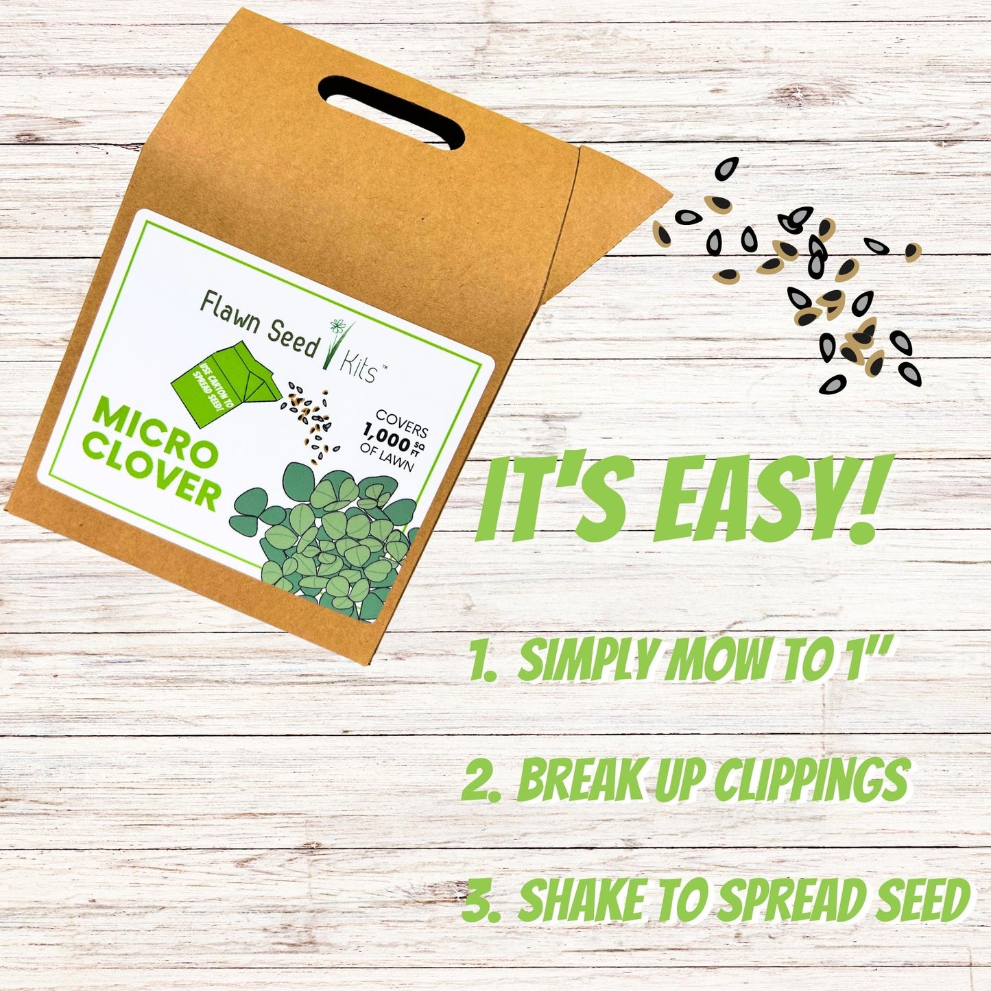 Micro Clover Eco-Friendly Seeding Kit