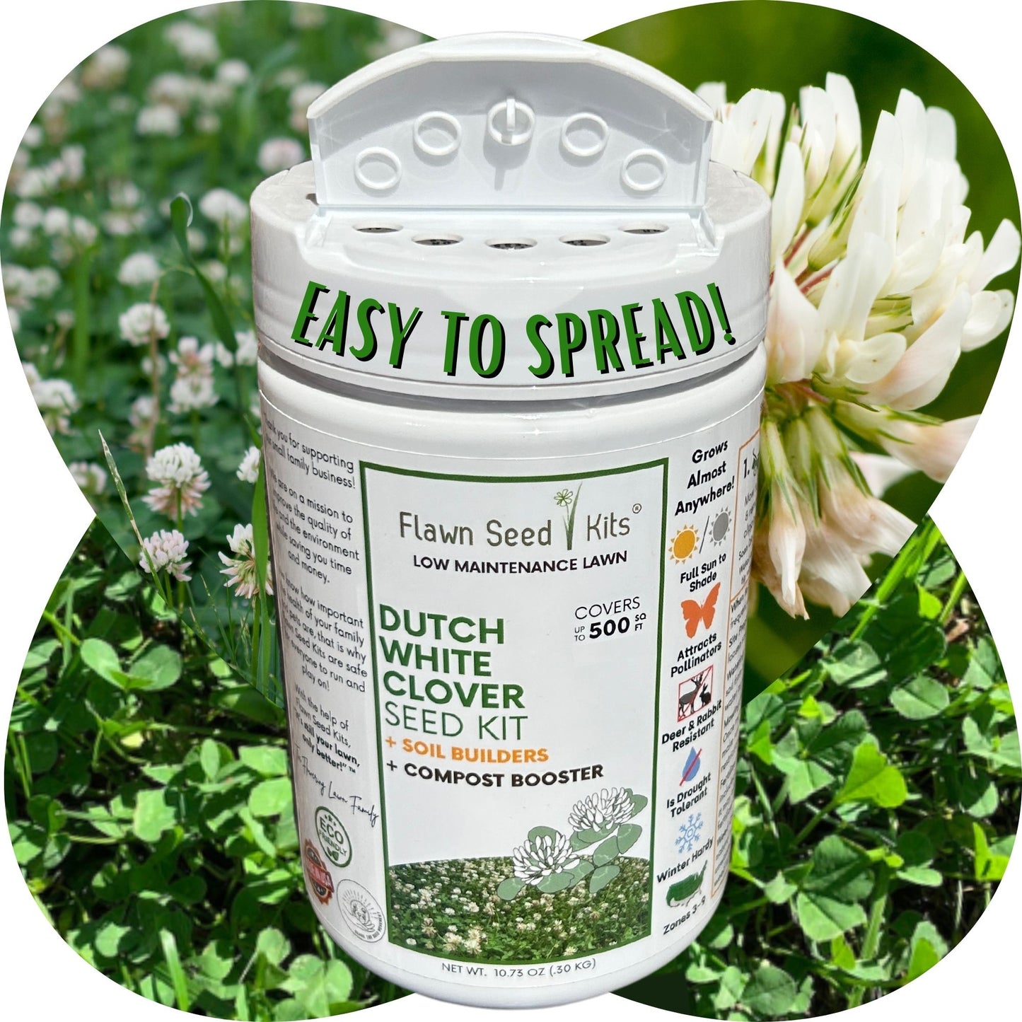 Dutch White Clover Easy Spread Shaker