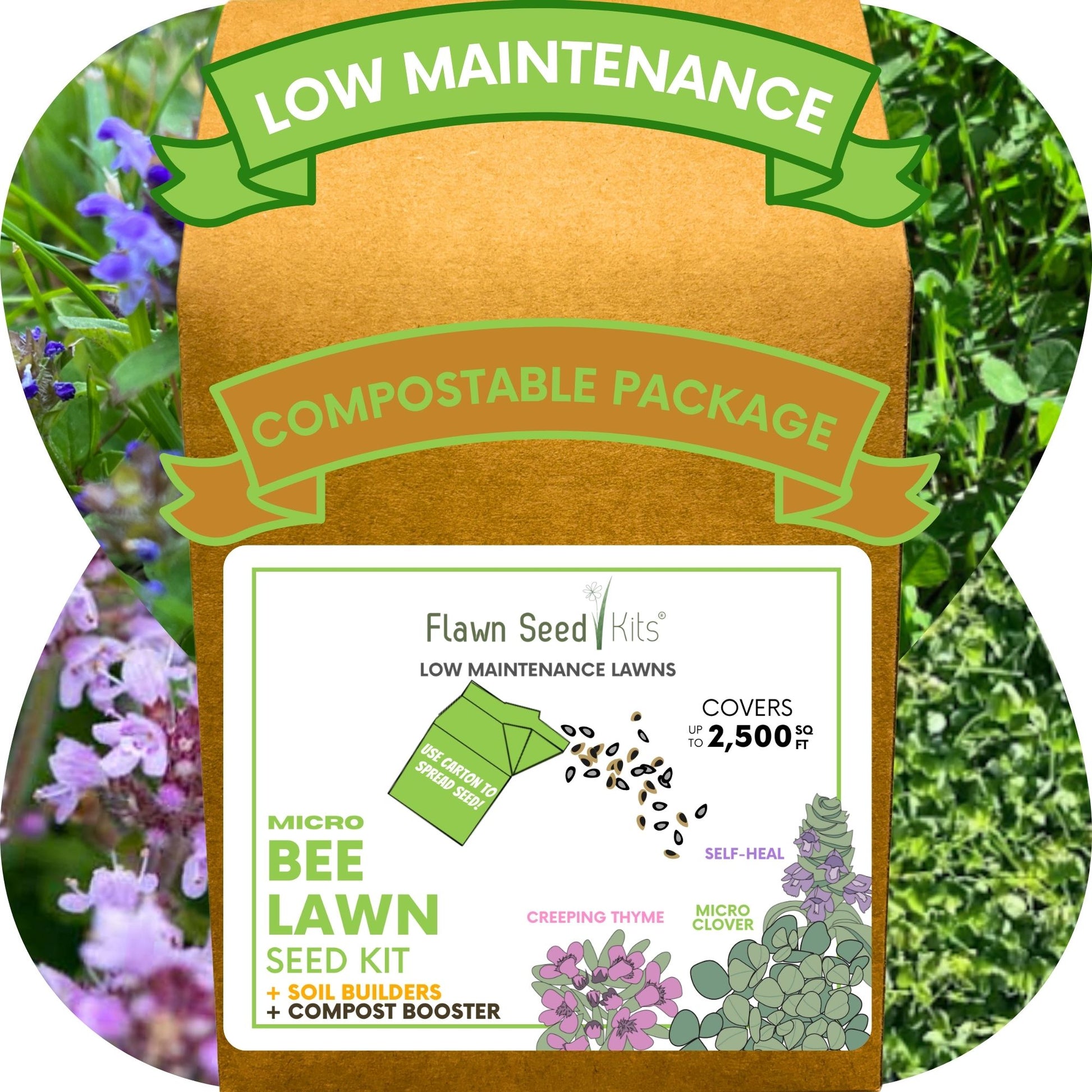 bee ready garden kit seed bank Easy Grow Micro Bee Lawn Kit