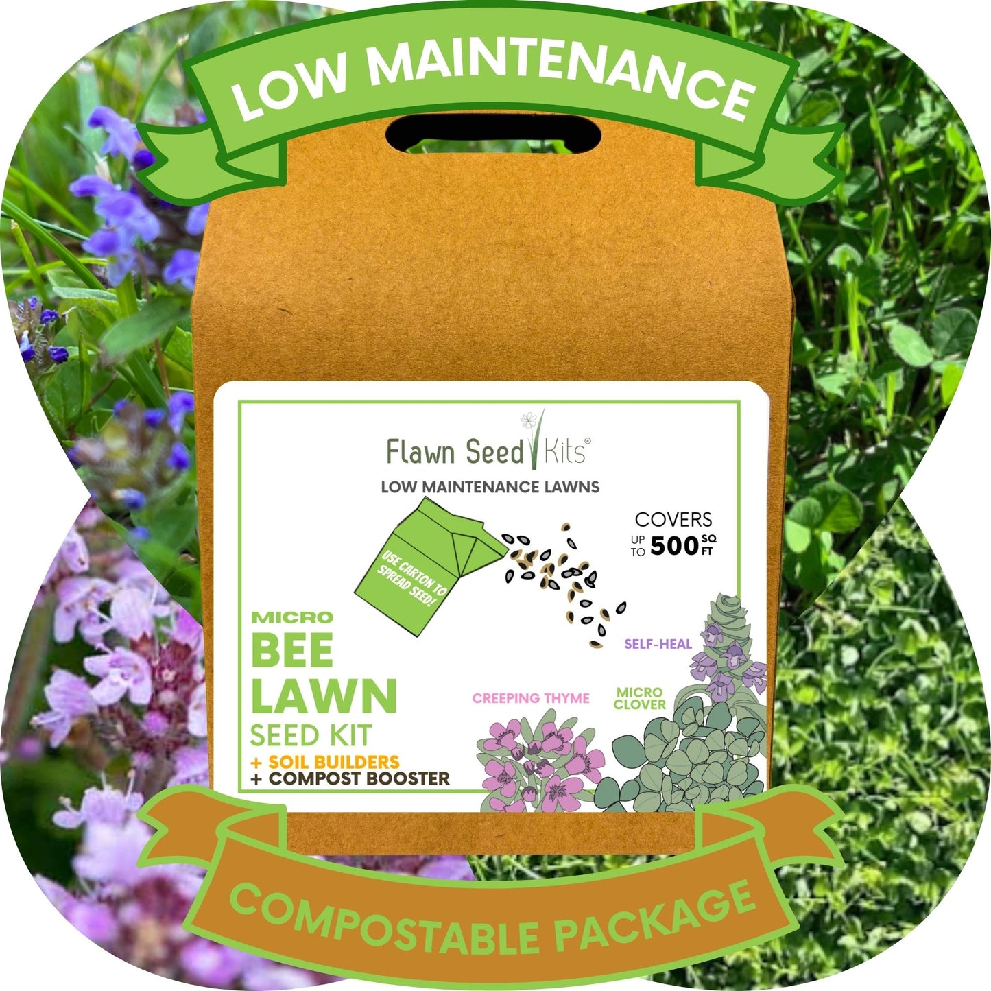 Easy Grow Micro Bee Lawn Eco-Friendly Kit