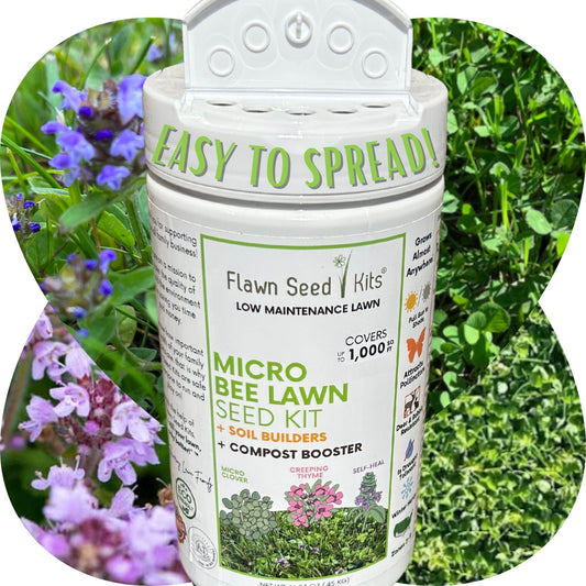 Micro Bee Lawn Seed Mixture - Easy Spread Shaker