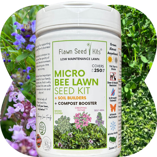 Micro Bee Lawn Seed Mixture - Easy Spread Shaker