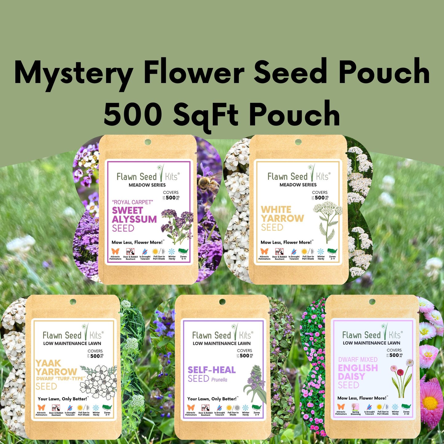 Mystery Flower Seed Pouch