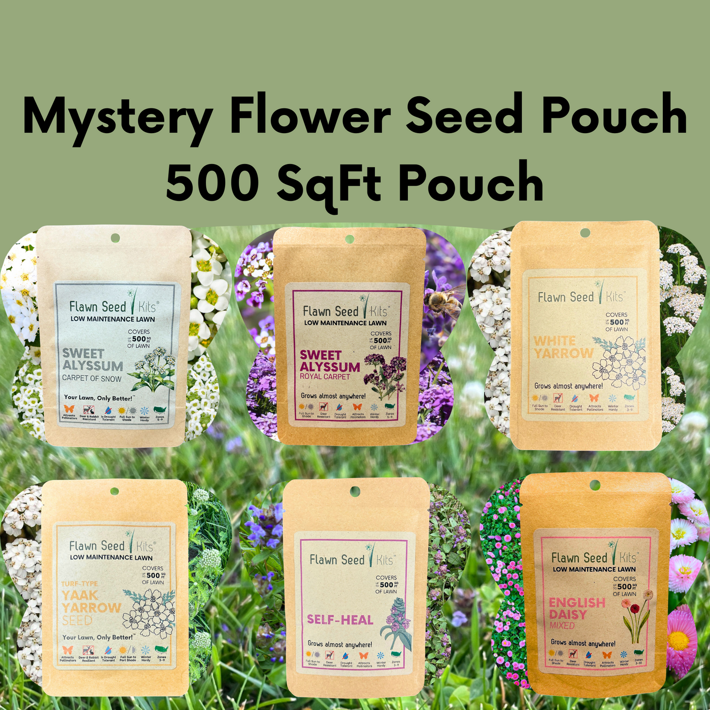 Mystery Flower Seed Pouch