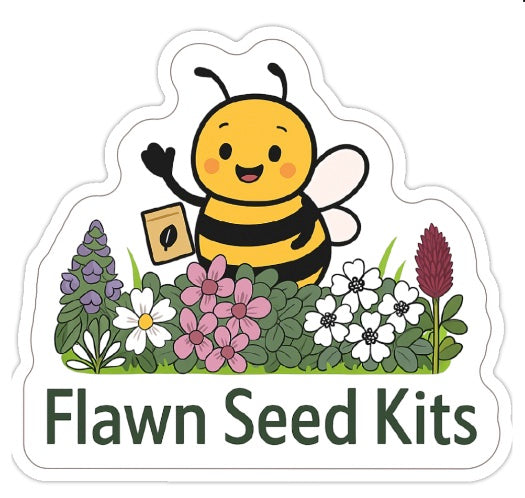 Flawn Seed Kits Bee 2.5" Sticker