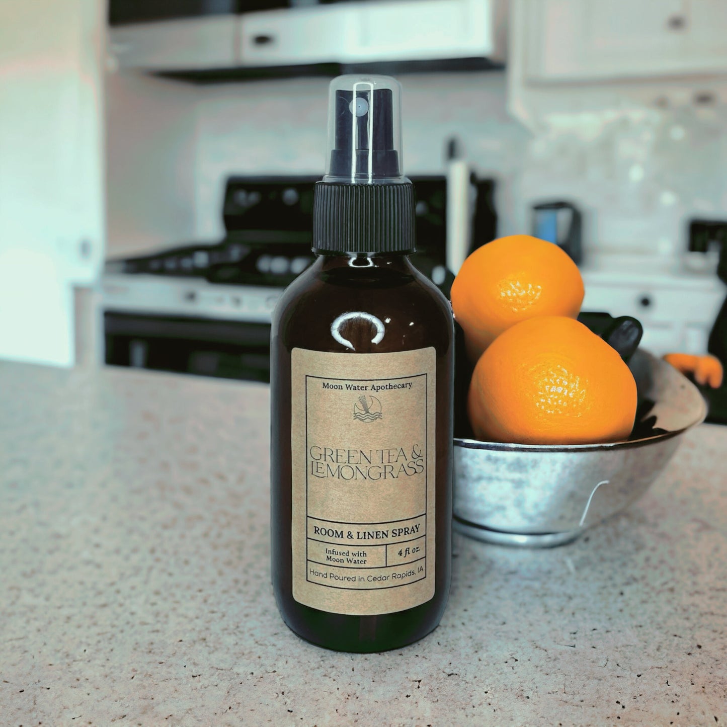 Green Tea & Lemongrass - ROOM & LINEN SPRAY -- by Moon Water Apothecary!