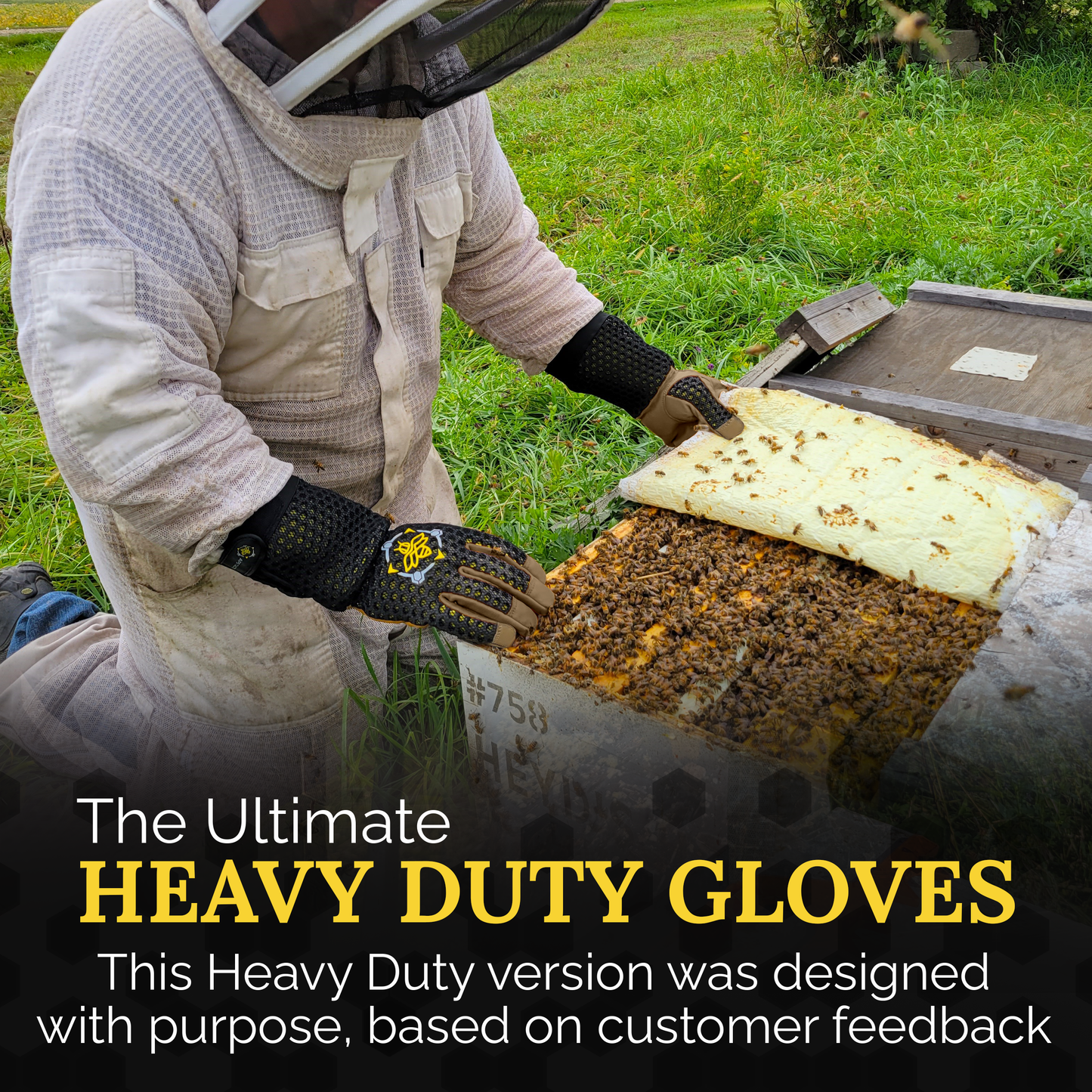 Apis Tactical Heavy Duty Beekeeping Gloves