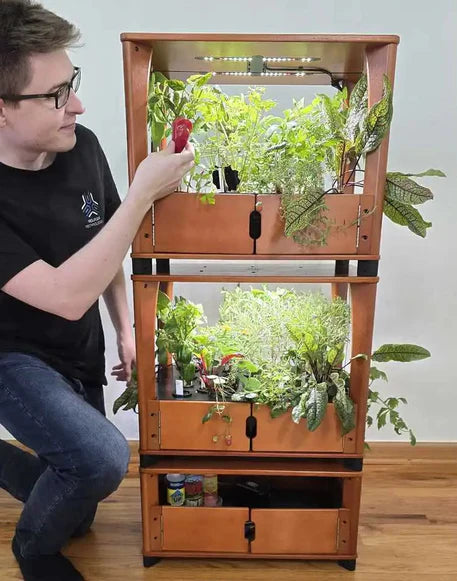 Furniture-Style Hydroponic Home Farm