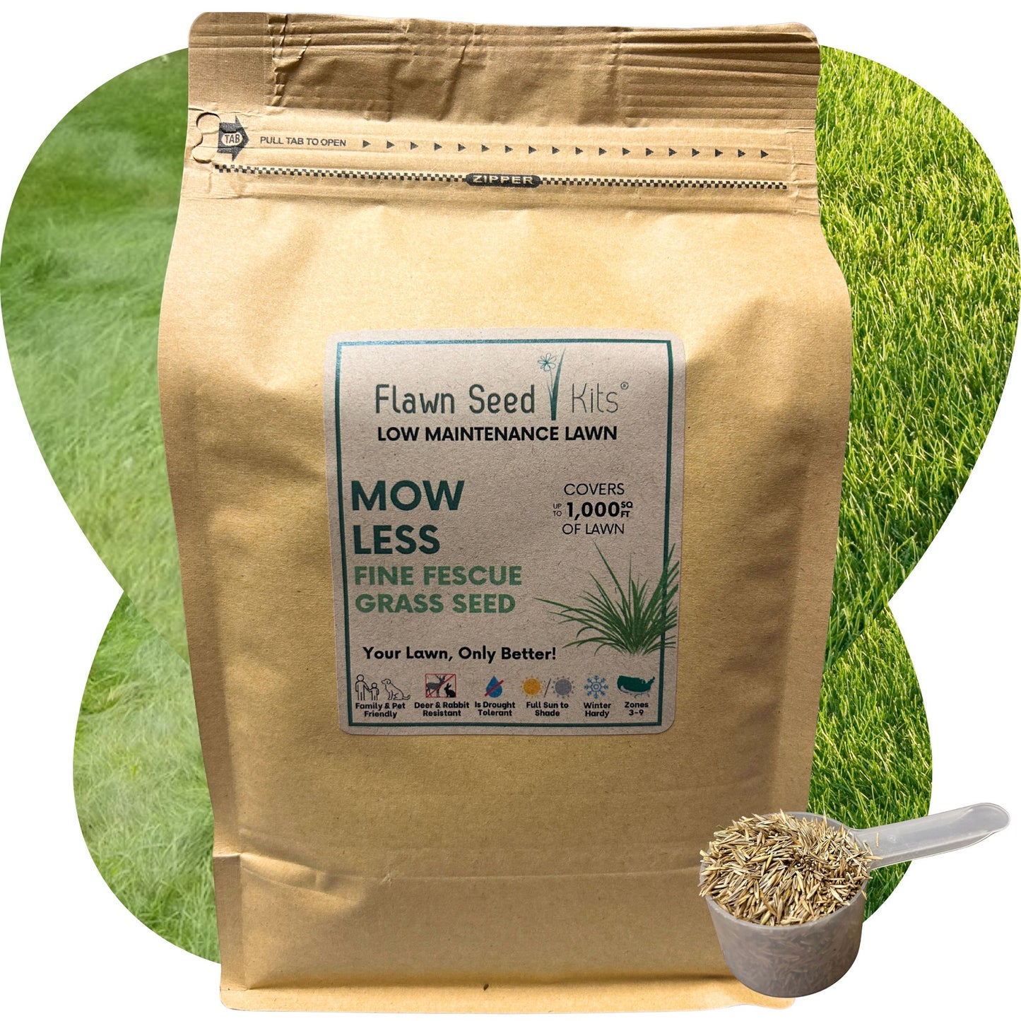 Mow Less Grass Seed Pouch