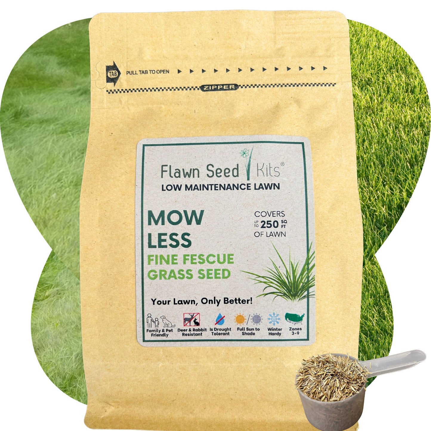 Mow Less Grass Seed Pouch