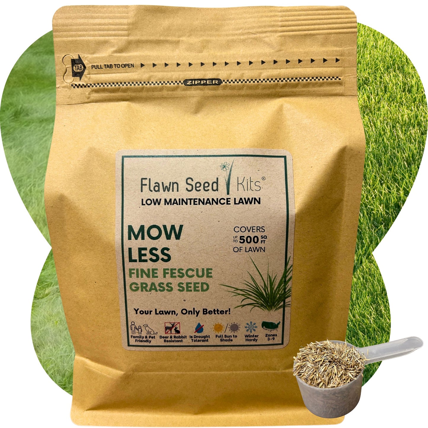 Mow Less Grass Seed Pouch