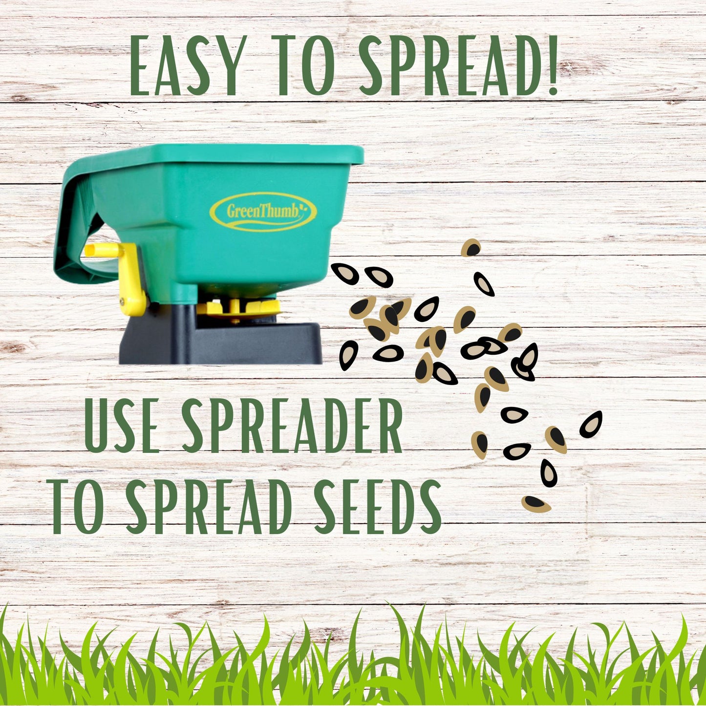 Mow Less Grass Seed (5 pack) + FREE Spreader Bundle