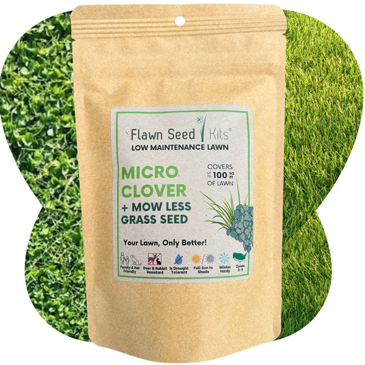 Micro Clover + Mow Less Grass Seed Pouch